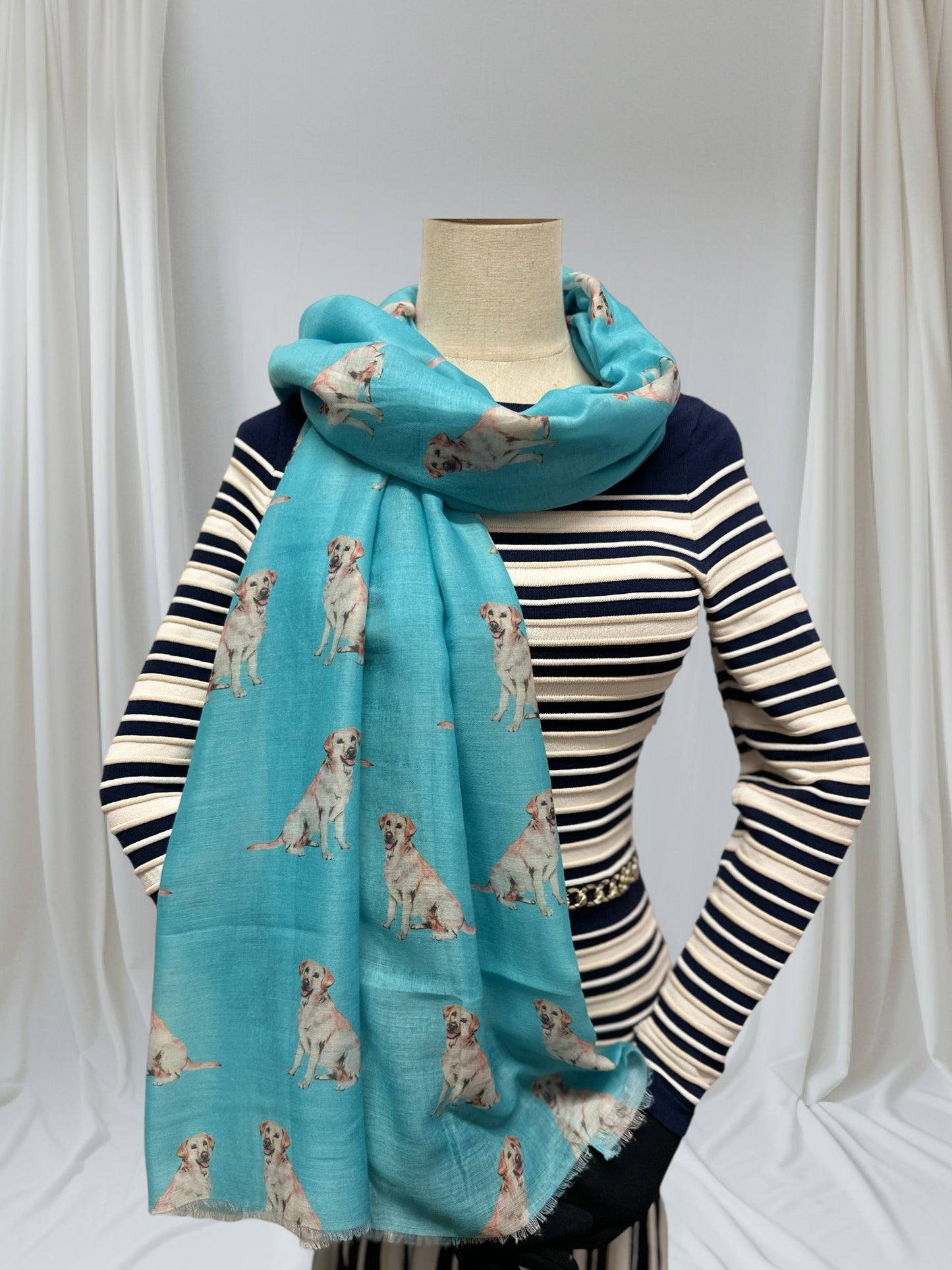 Labrador Print Scarf
