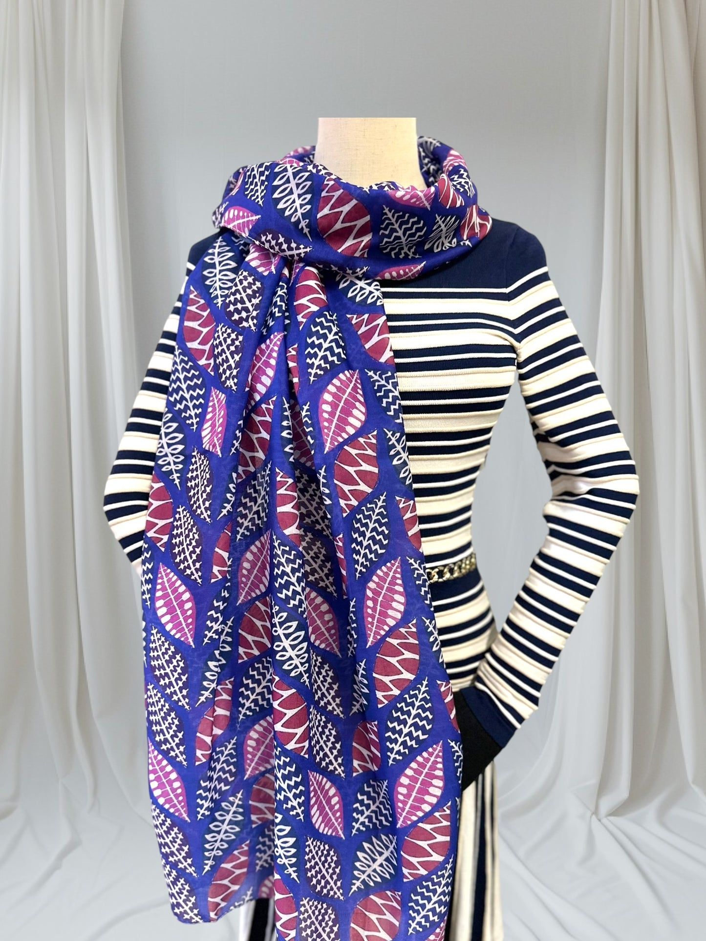 Tree Leaves Leaf Print Scarf