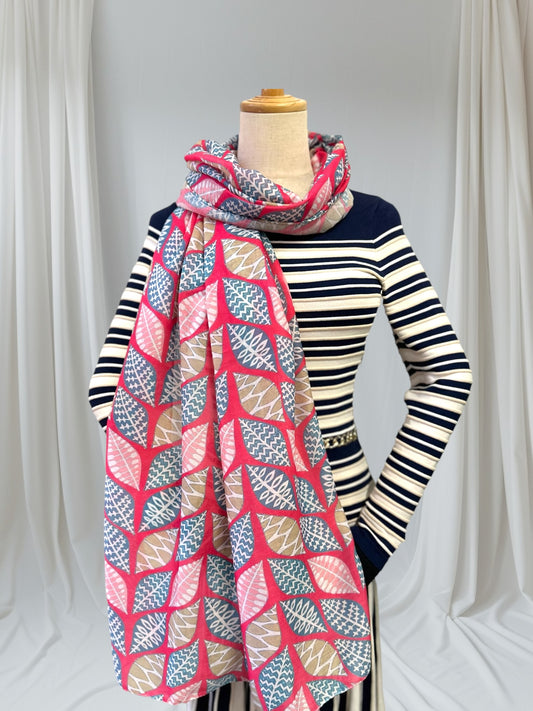 Tree Leaves Leaf Print Scarf