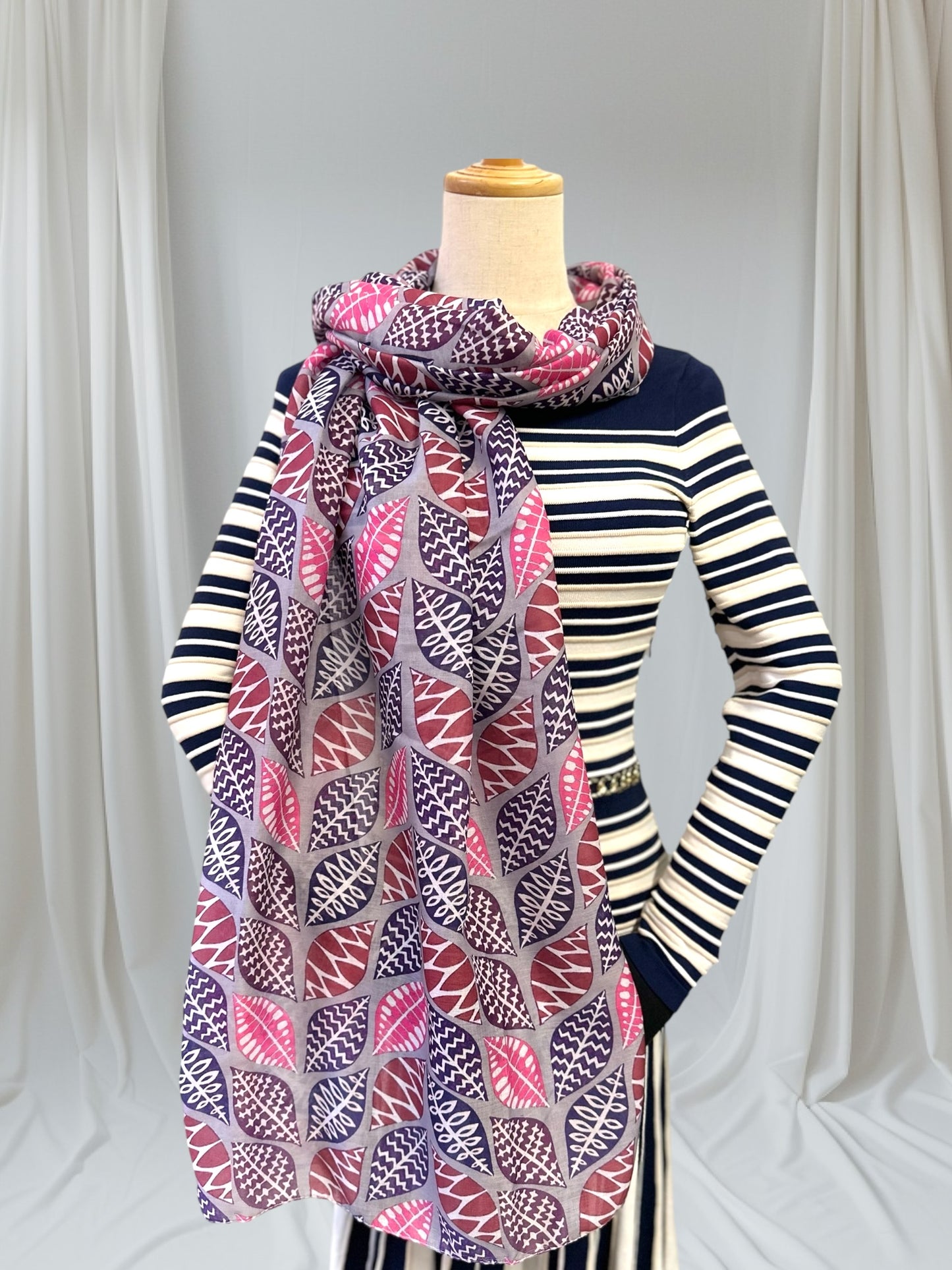 Tree Leaves Leaf Print Scarf