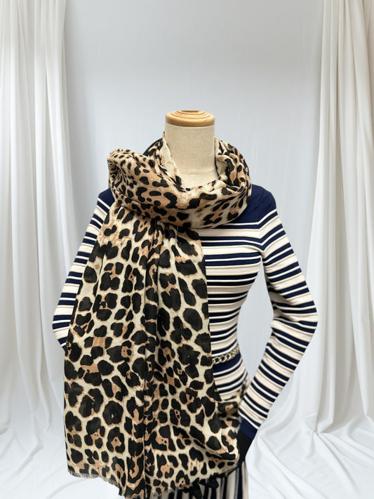 Leopard Print Scarf