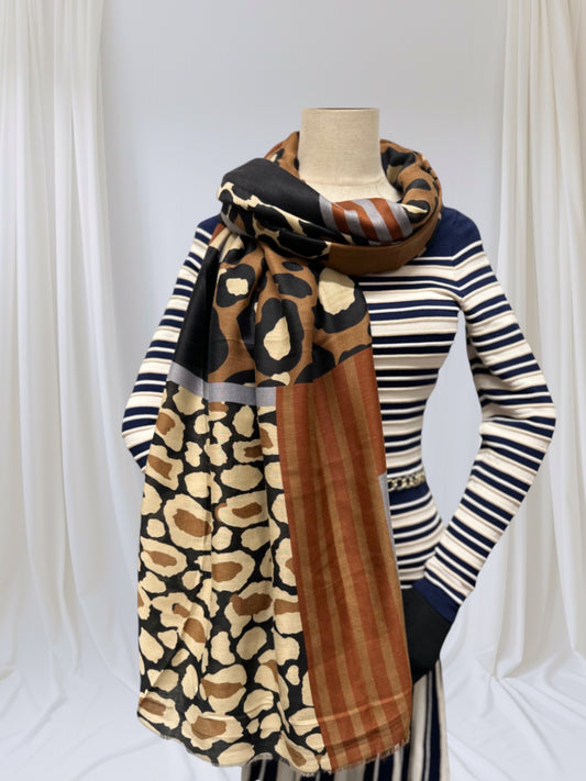 Animal Leopard Print  Scarf