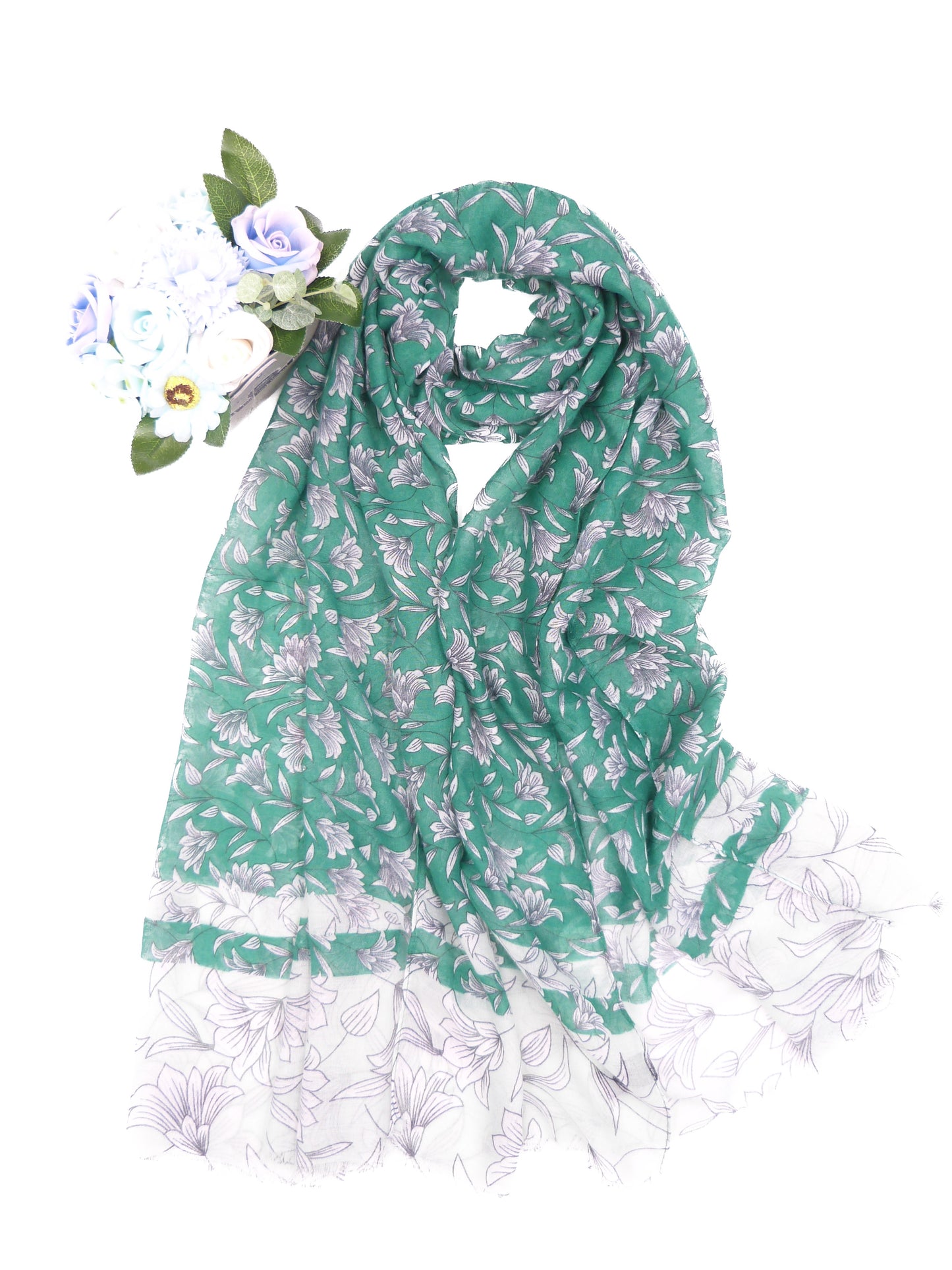 Lily print Scarf
