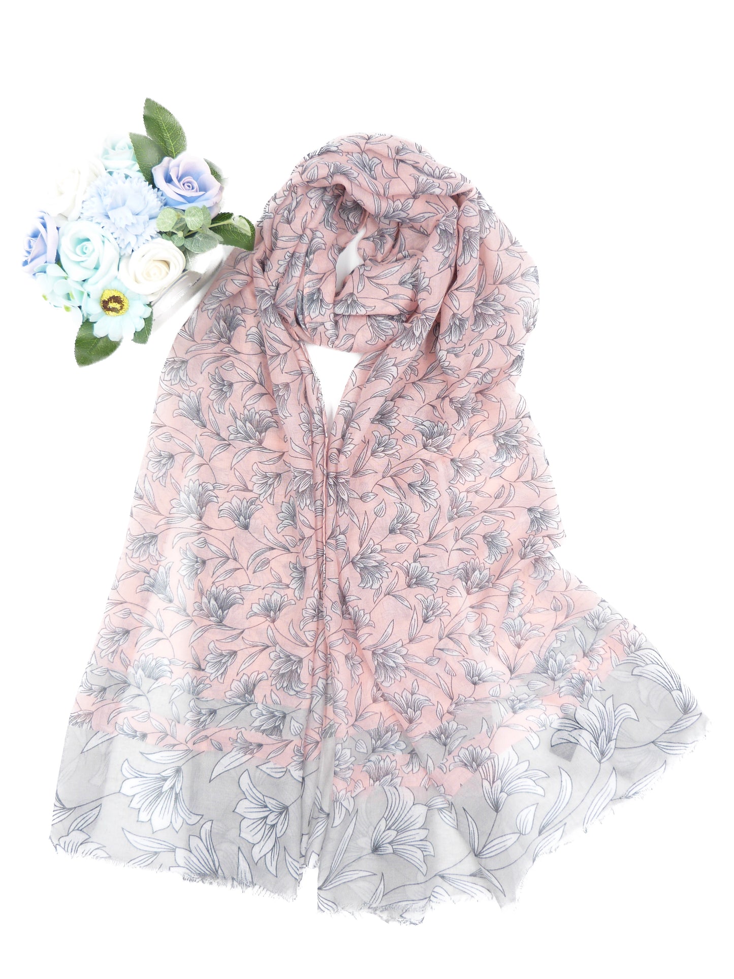 Lily print Scarf