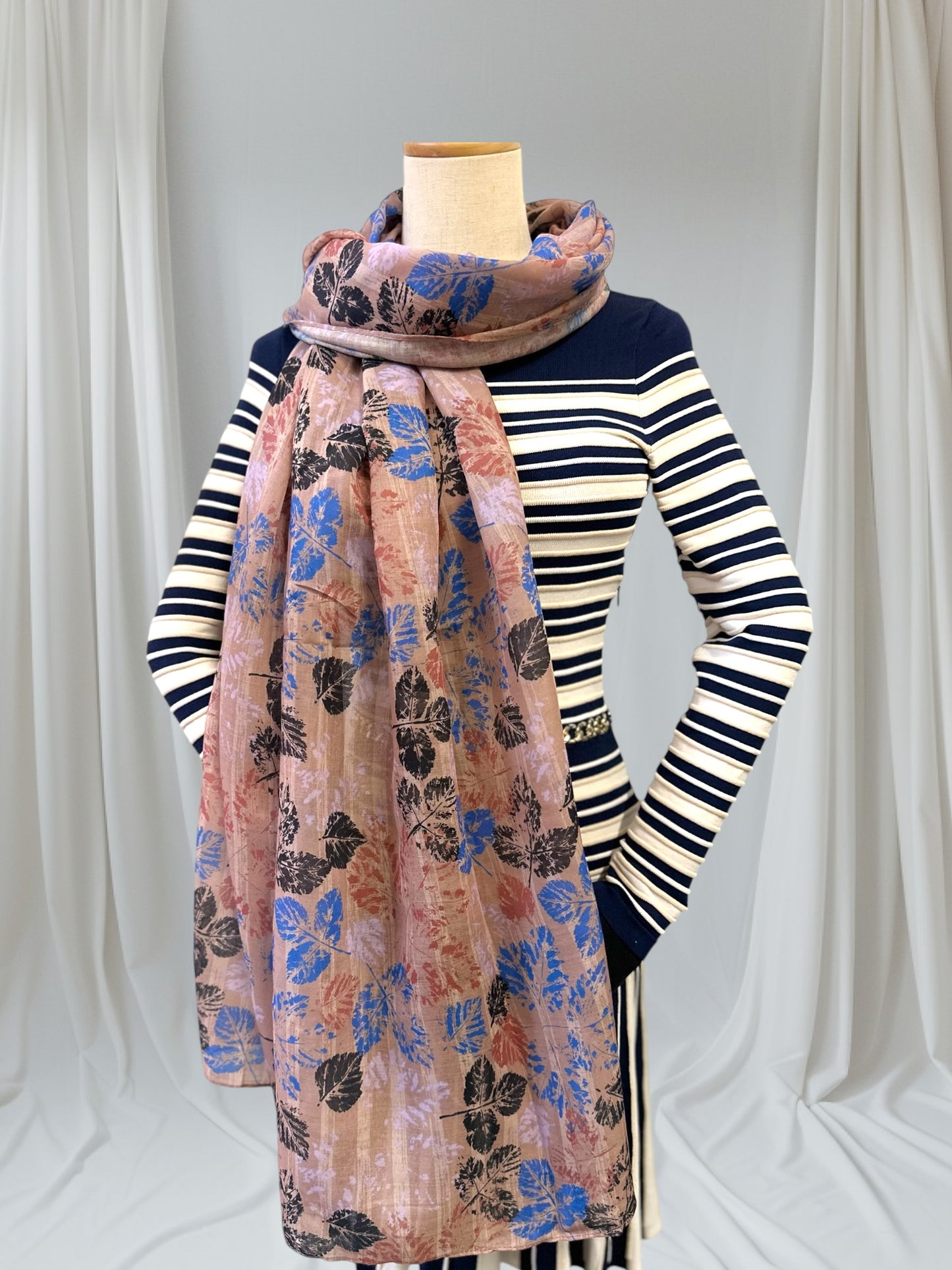 Maple Tree Leaves Leaf Print Scarf
