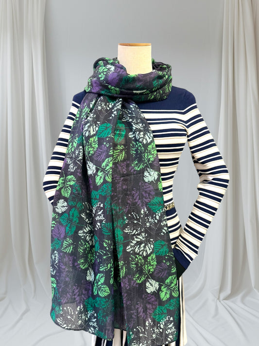 Maple Tree Leaves Leaf Print Scarf