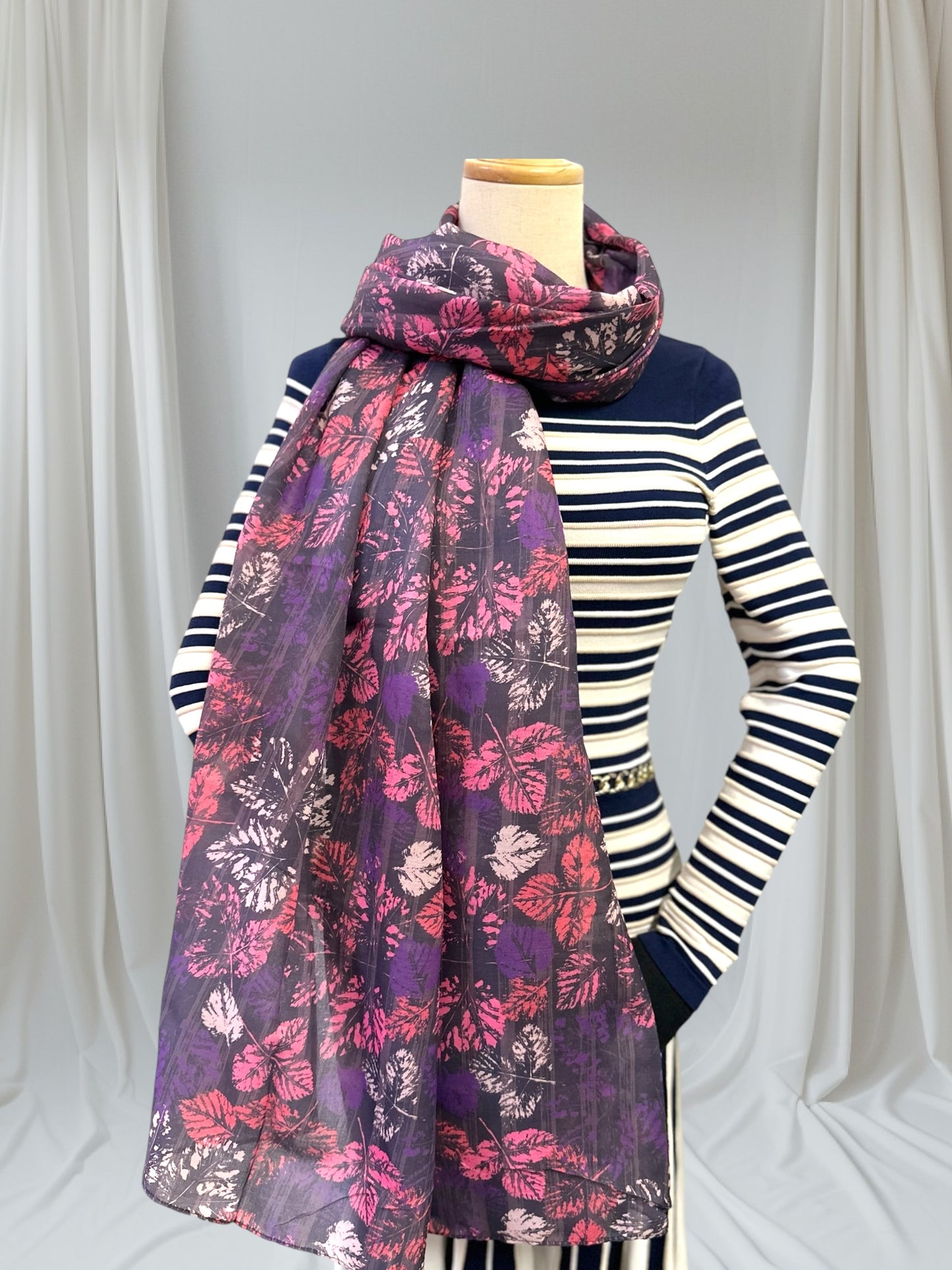 Maple Tree Leaves Leaf Print Scarf