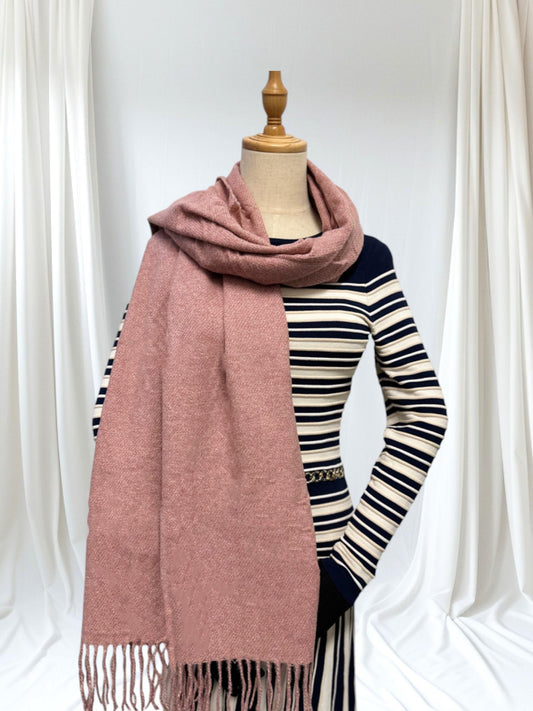 Super Soft Plain pashmina Tassel Scarf Wrap