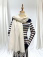 Super Soft Plain pashmina Tassel Scarf Wrap