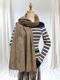 Super Soft Plain pashmina Tassel Scarf Wrap