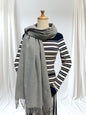 Super Soft Plain pashmina Tassel Scarf Wrap