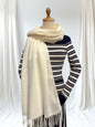 Super Soft Plain pashmina Tassel Scarf Wrap