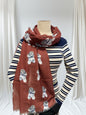 Poodle  Print Scarf