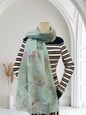 Glitter Rainbow Butterfly Print Scarf