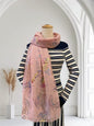 Glitter Rainbow Butterfly Print Scarf