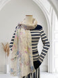 Glitter Rainbow Butterfly Print Scarf