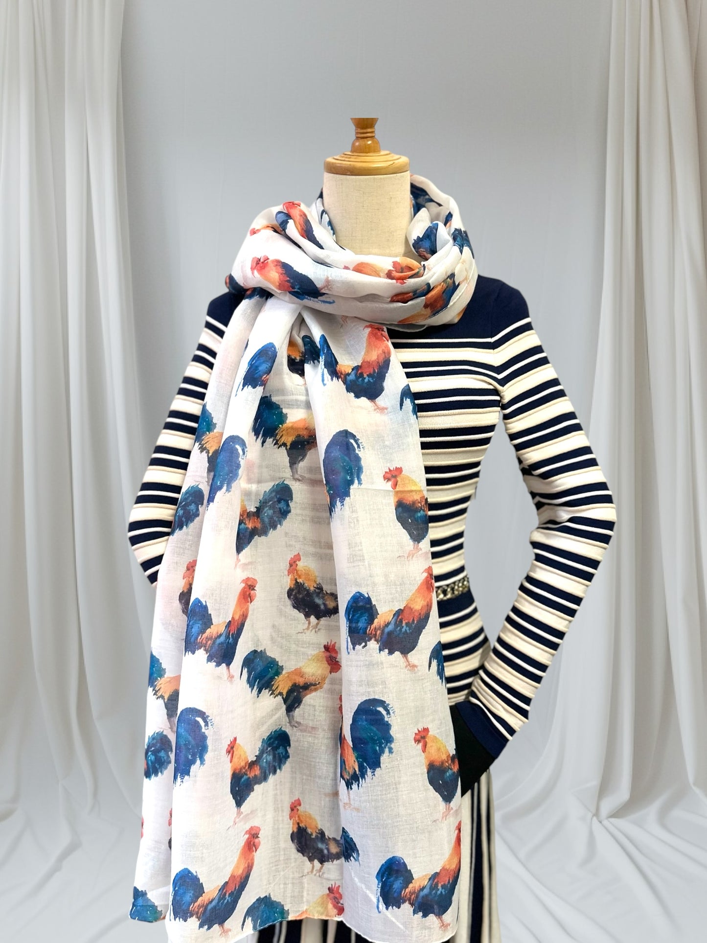 Rooster Print Scarf