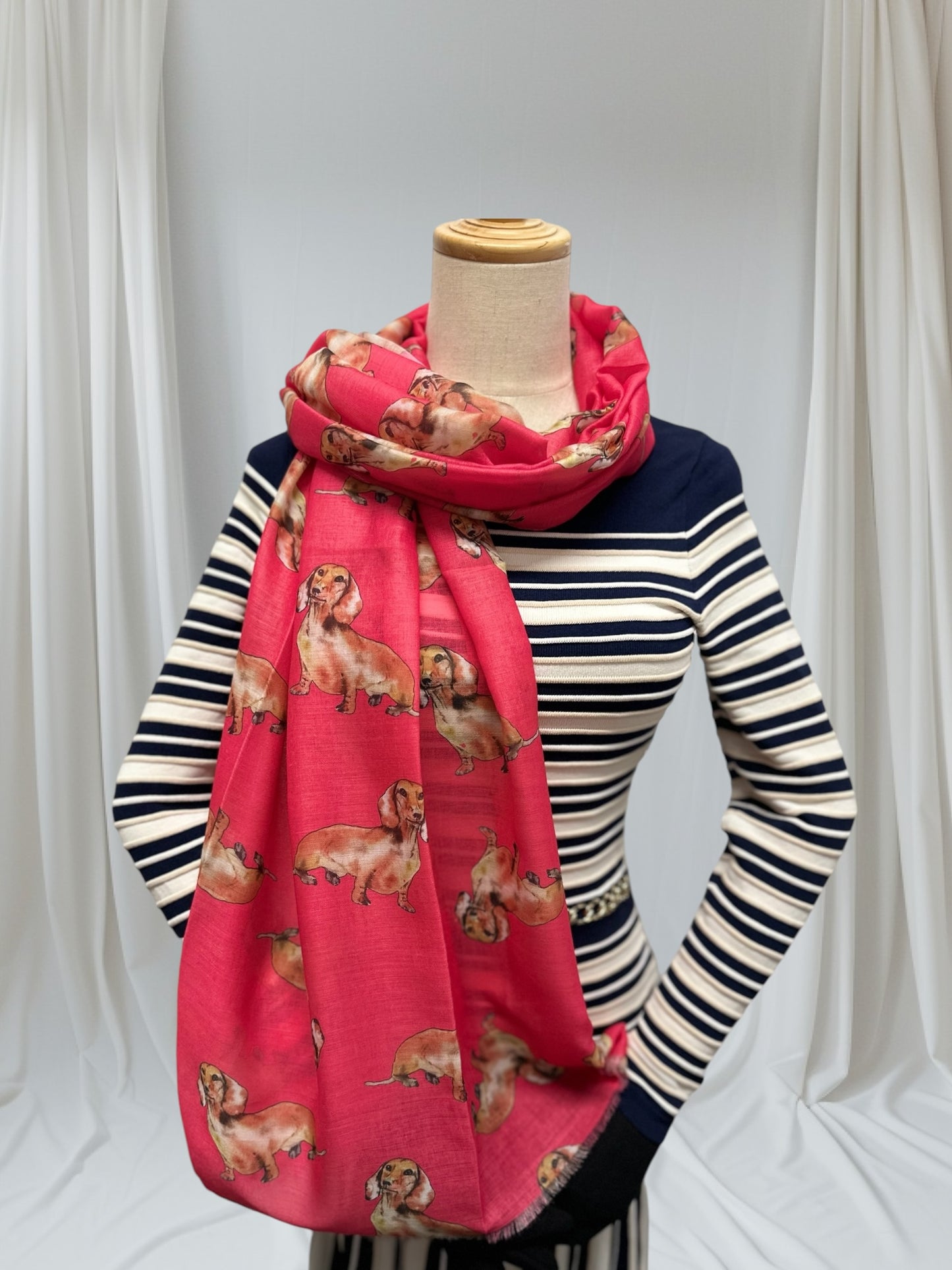 Sausage Dog Print Scarf