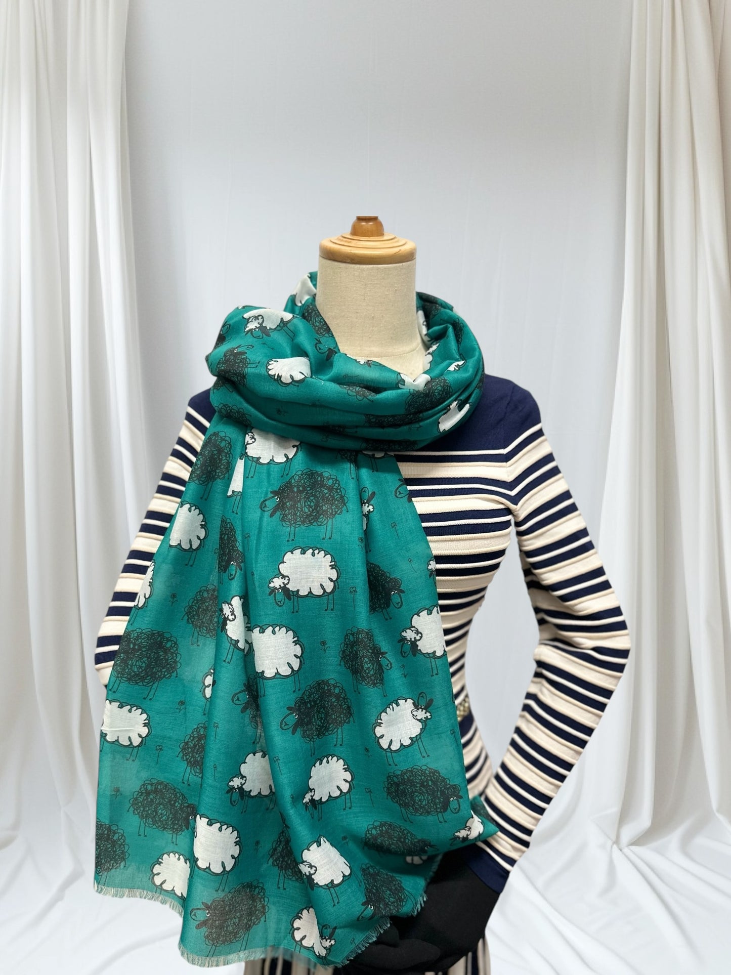 Sheep Print Large High Quality Scarf