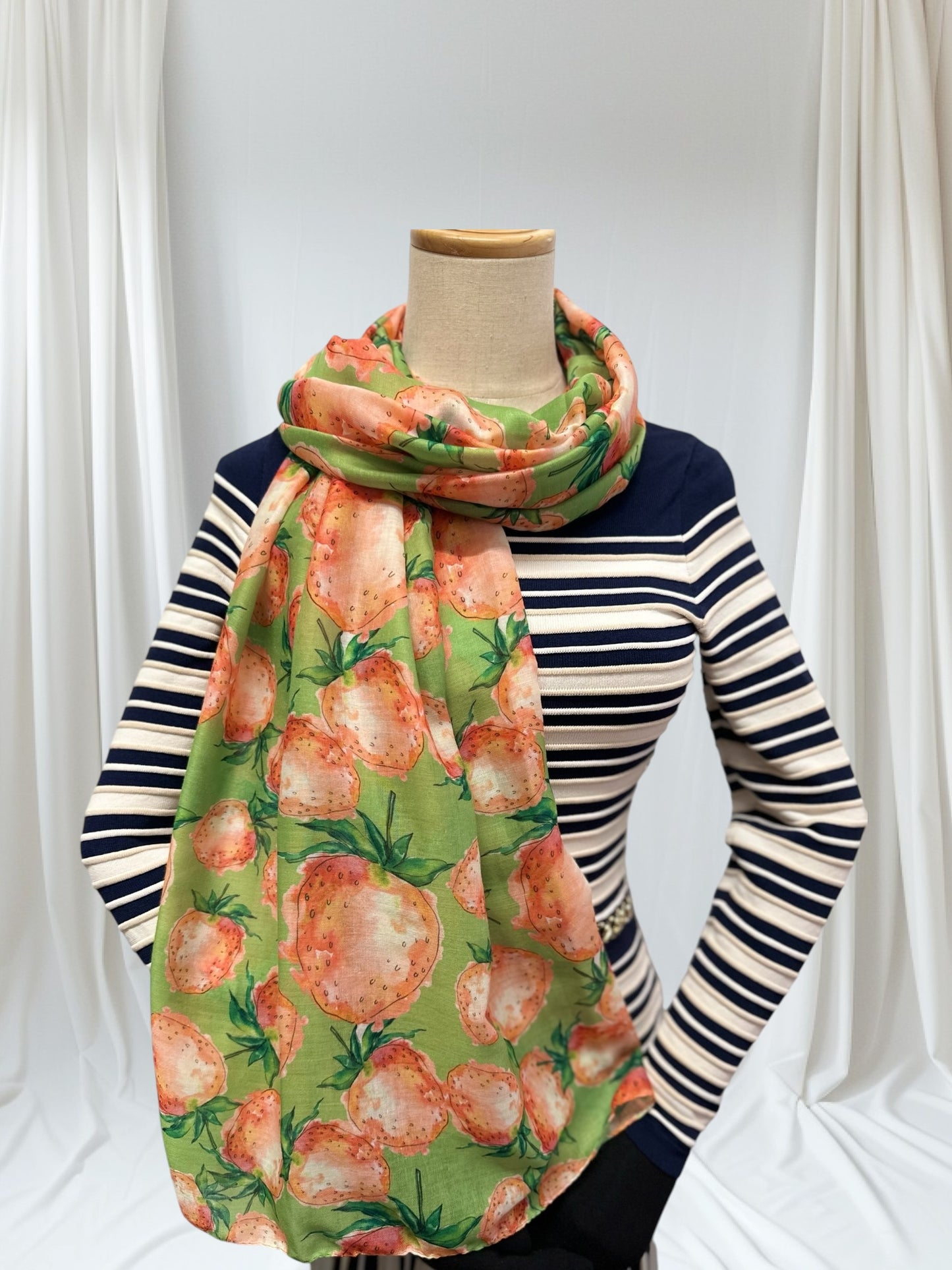 Strawberry  Print Scarf