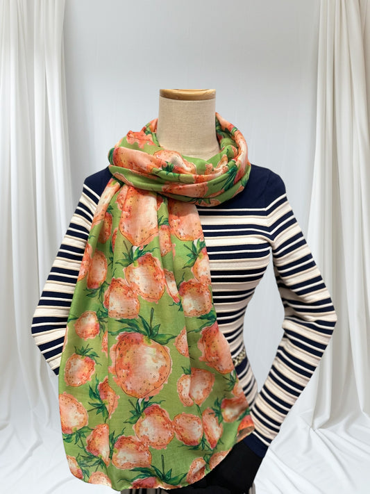 Strawberry  Print Scarf