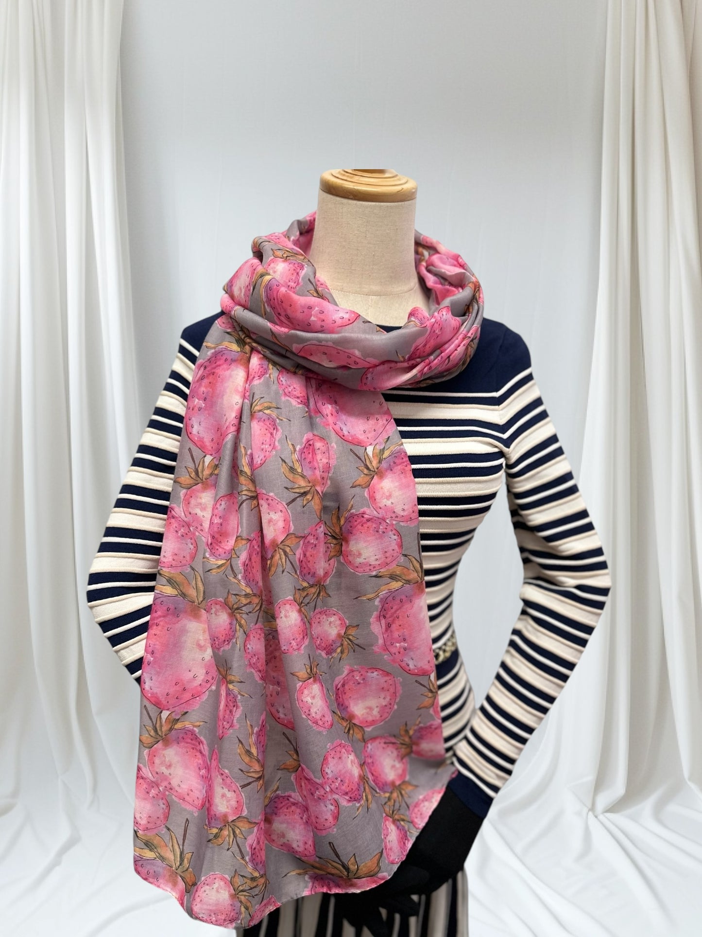 Strawberry  Print Scarf