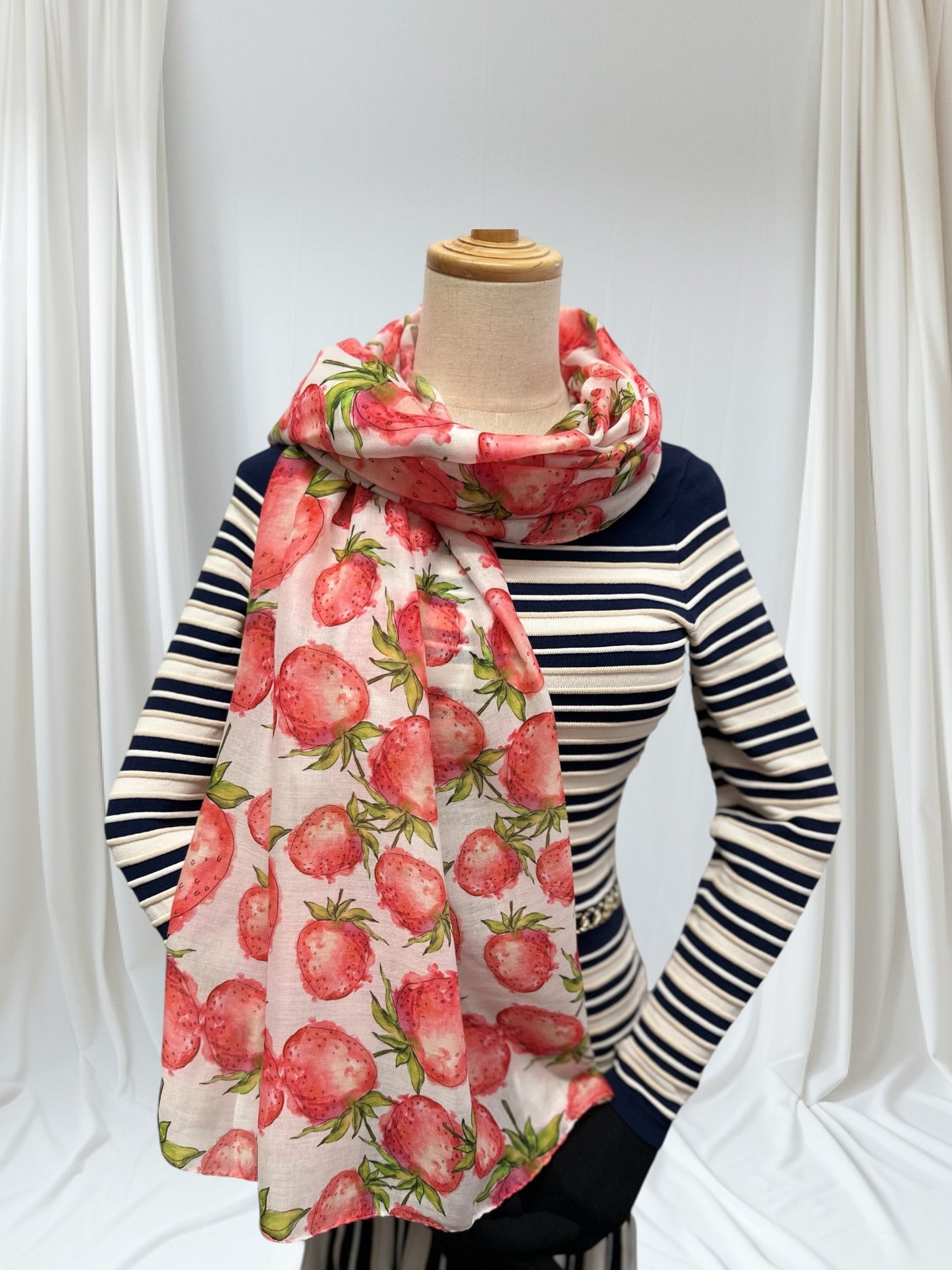 Strawberry  Print Scarf