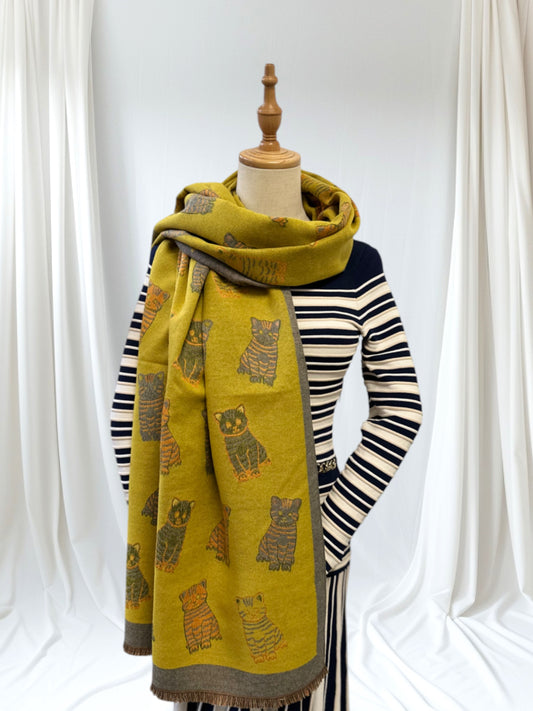 Tabby Cat  Warm Winter Wrap