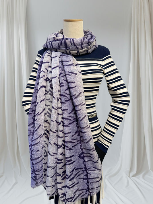 Two Tone Tiger Stripes Scarf