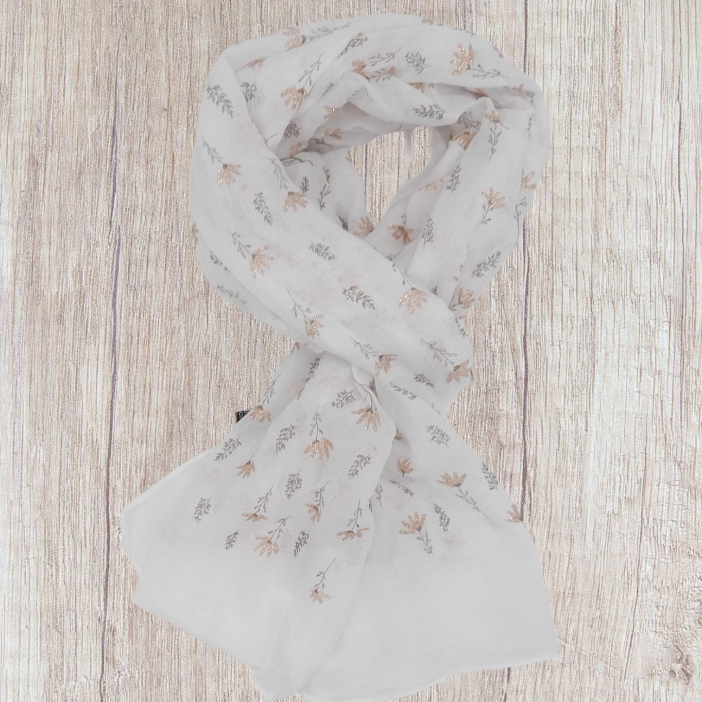 Glitter Tiny  flower Scarf