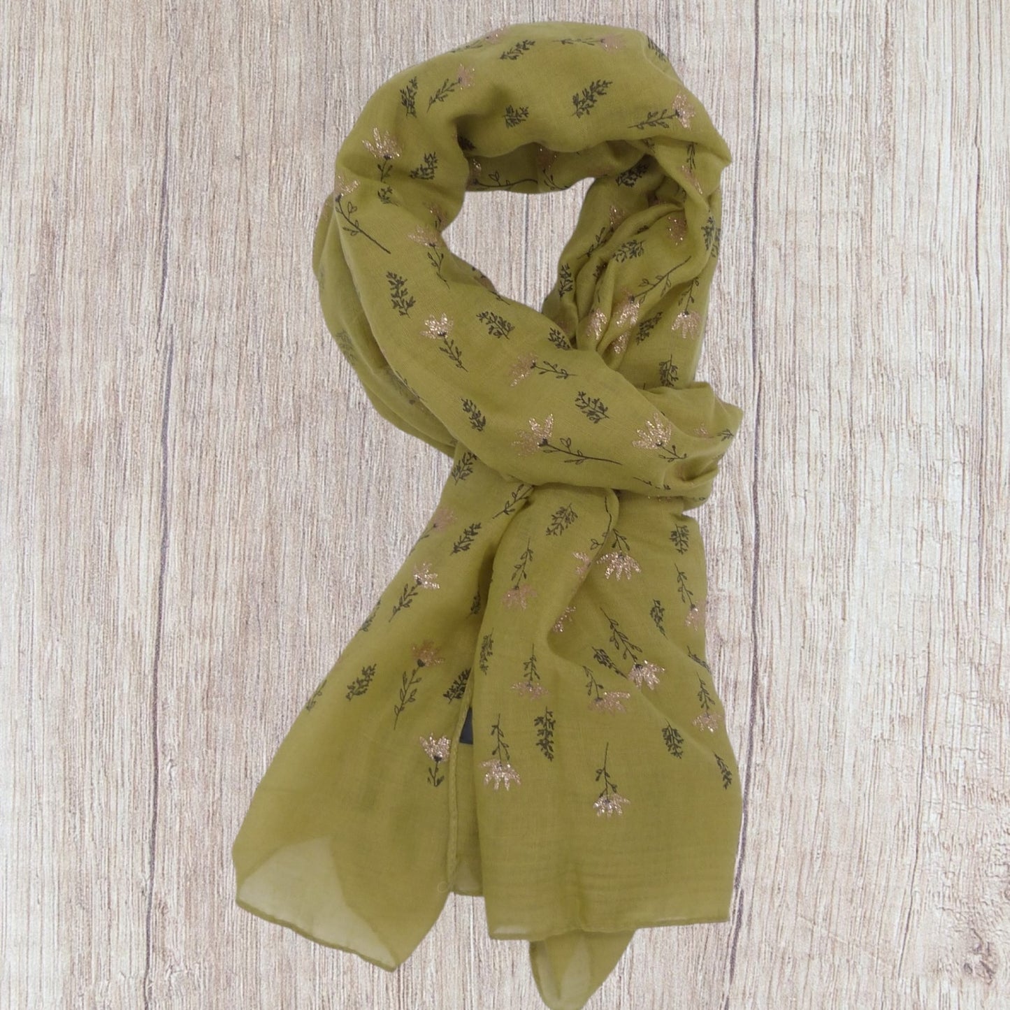 Glitter Tiny  flower Scarf