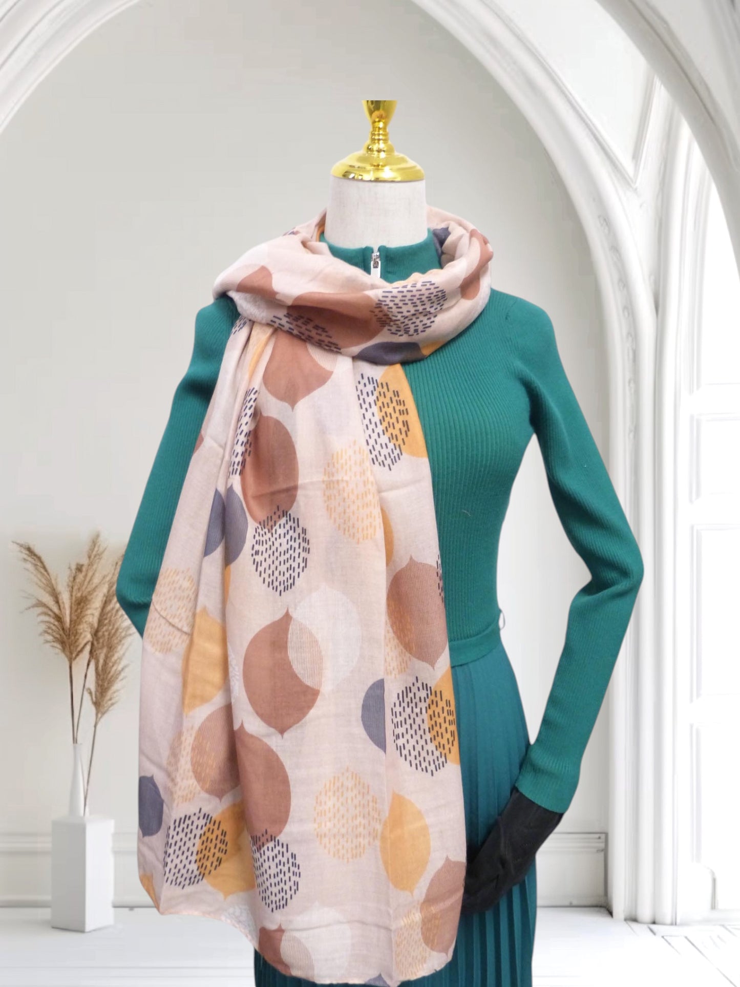 Tree Leaves  Print Scarf