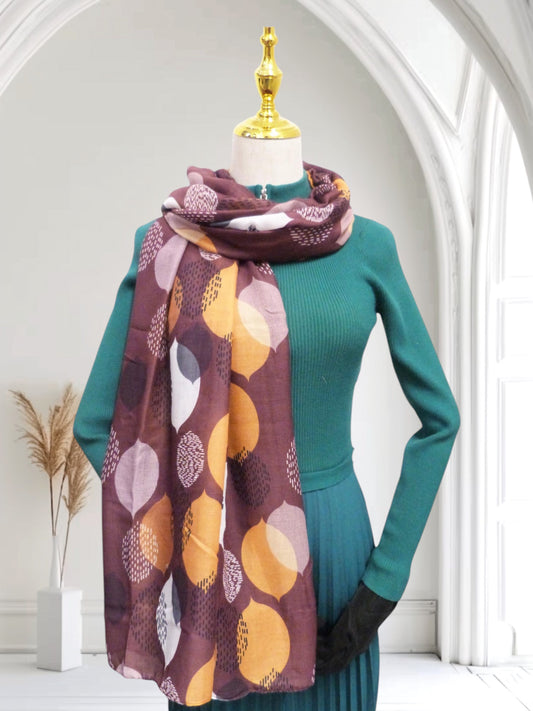 Tree Leaves  Print Scarf