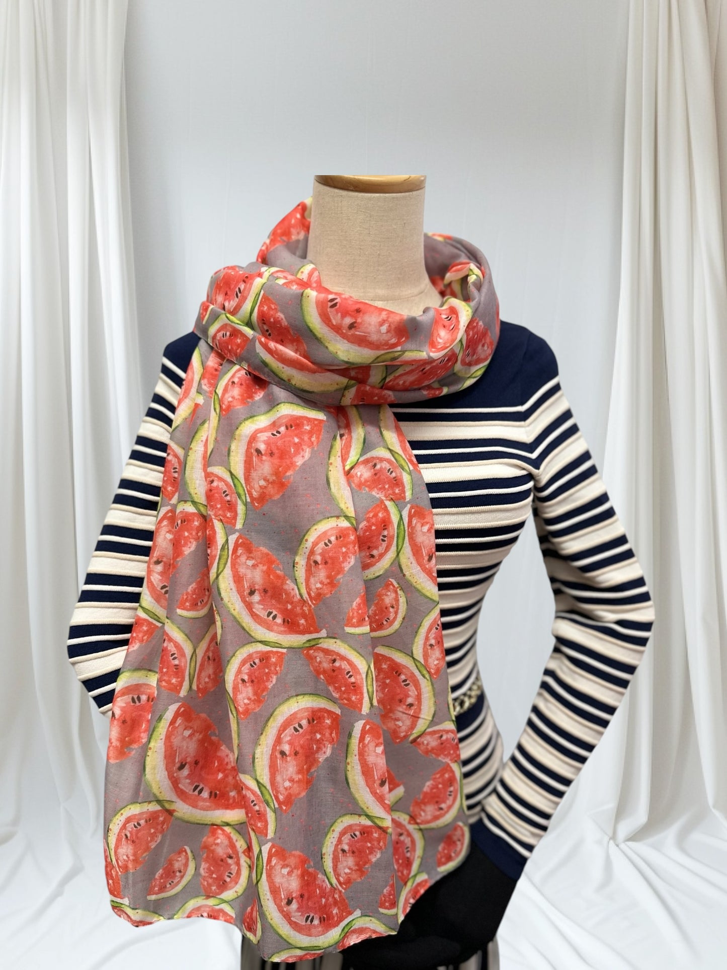 Water Melon Print Scarf