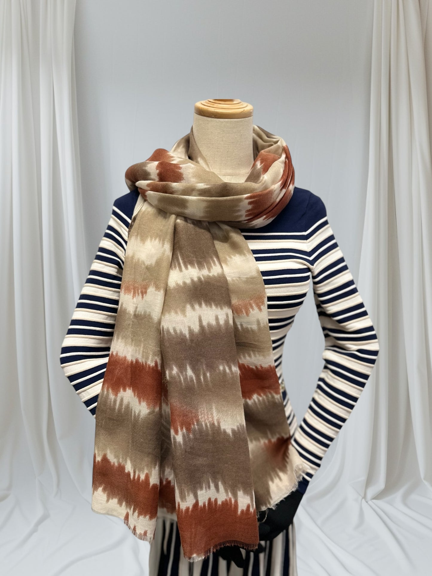Tie Dye Print Scarf