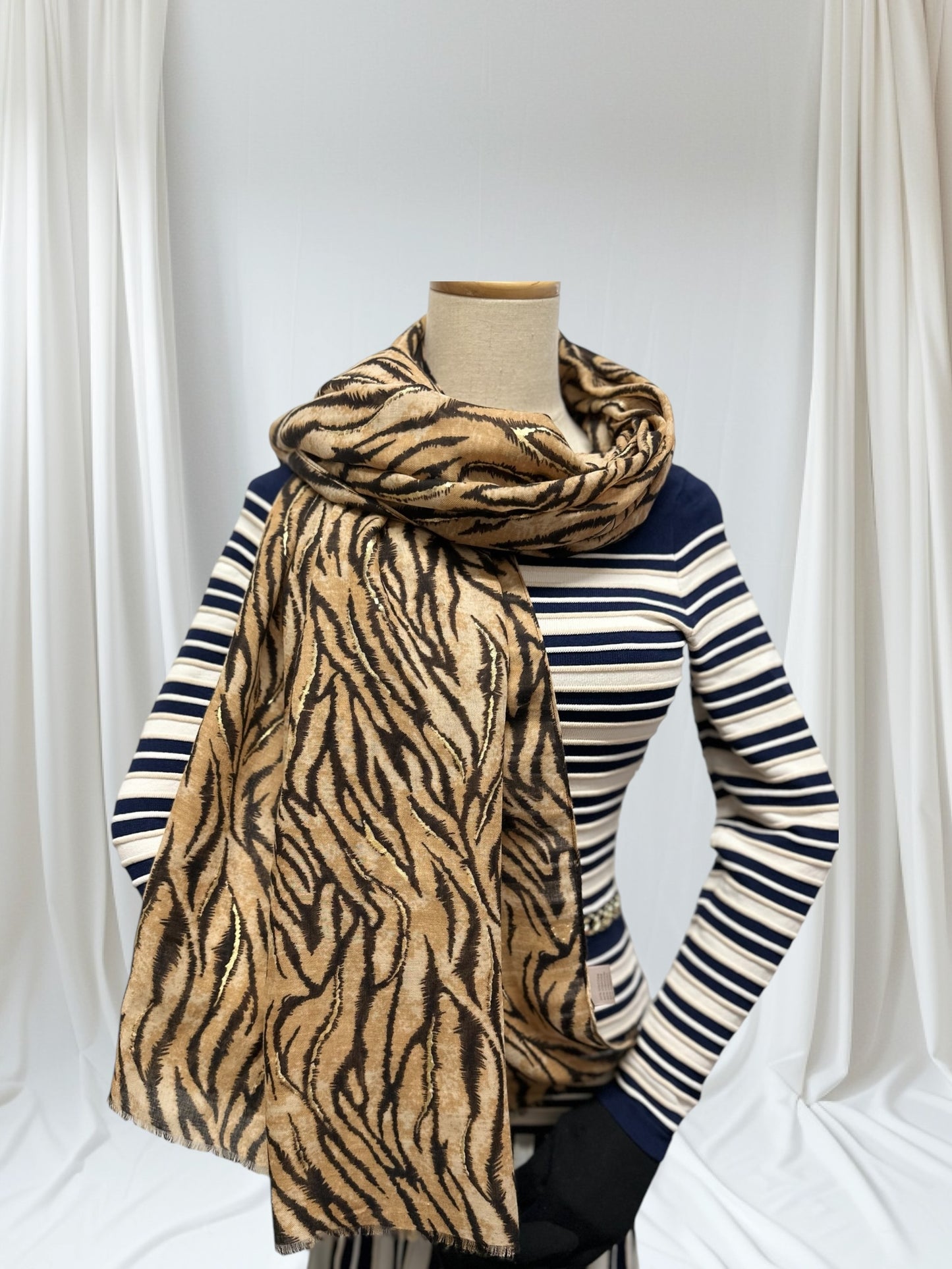 Animal Zebra Print Scarf