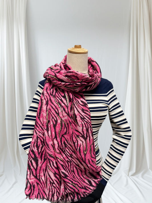 Animal Zebra Print Scarf