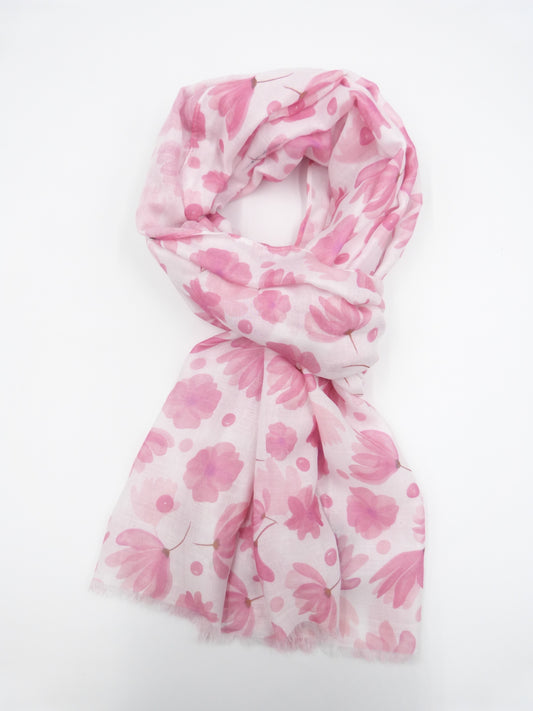 Spring Flower Print Scarf