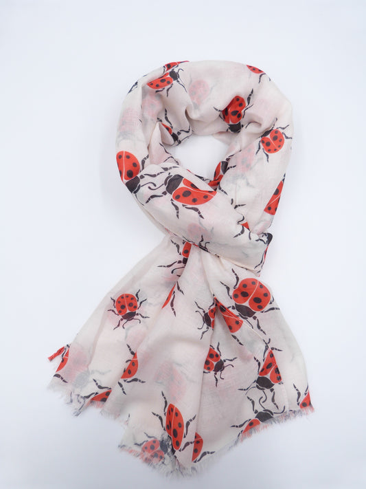 Ladybird Print Scarf