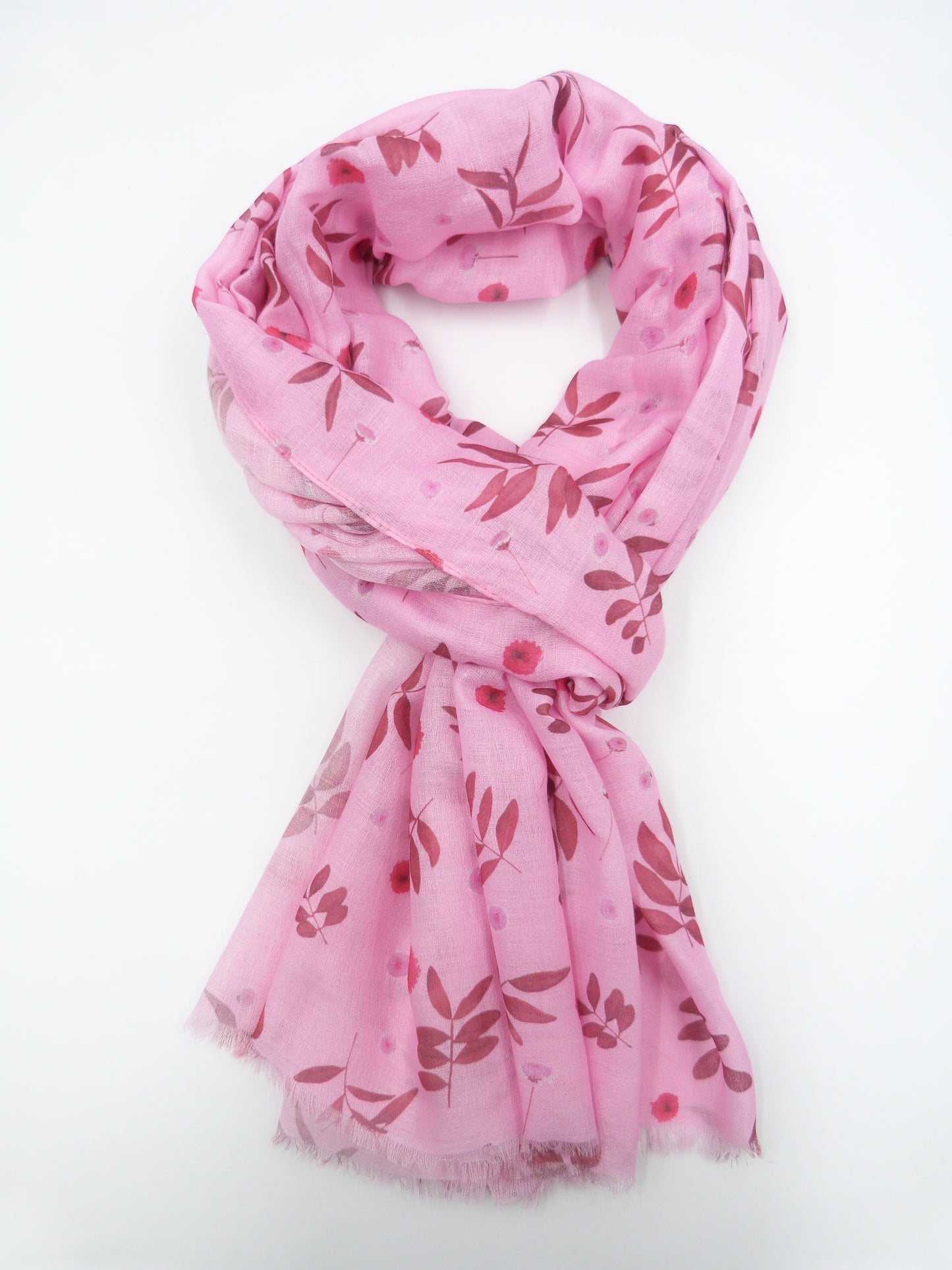 Mountain Ash Leaf Print Scarf