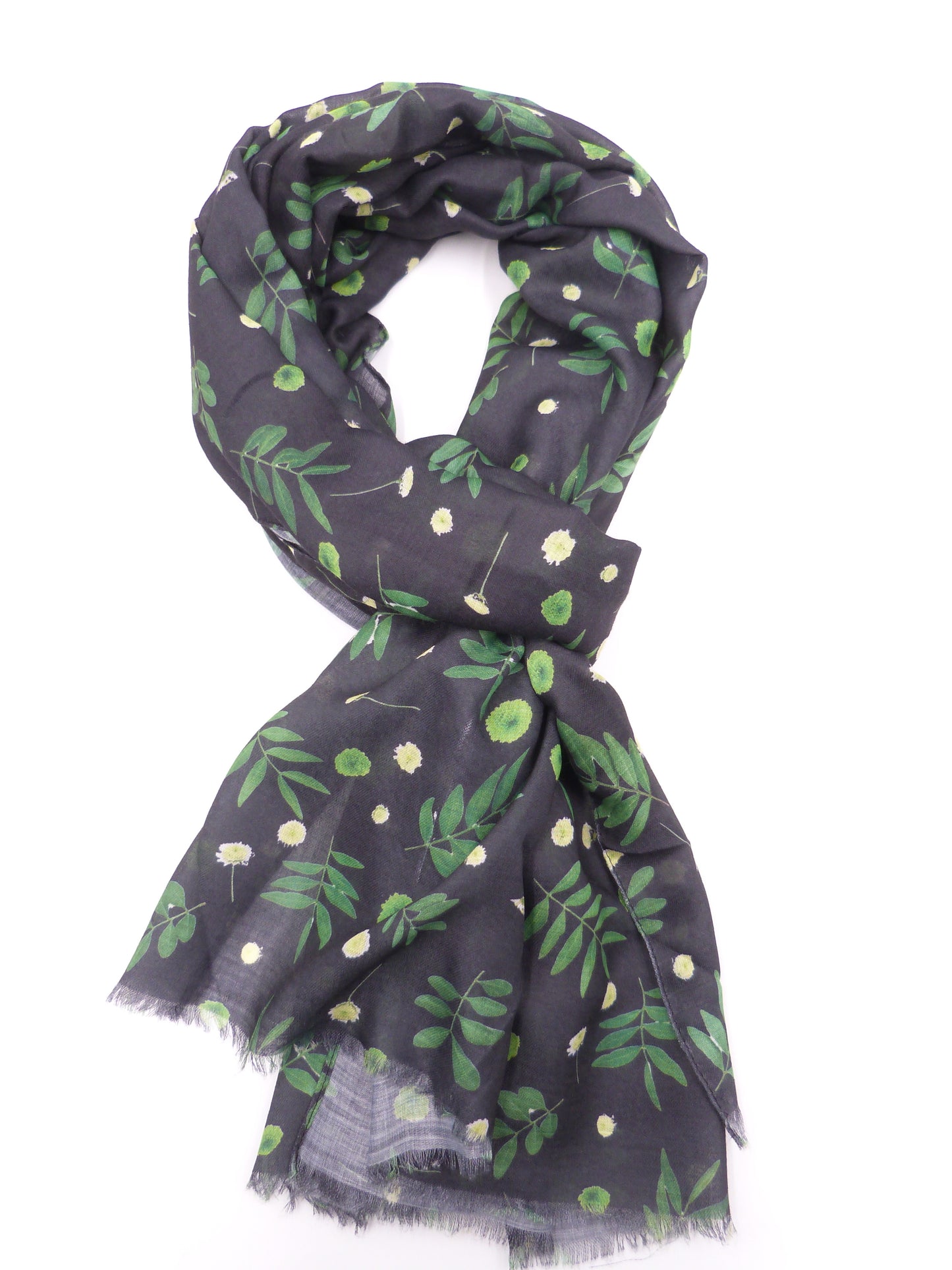 Mountain Ash Leaf Print Scarf