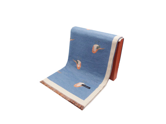 Robin Bird Printed Winter Wrap