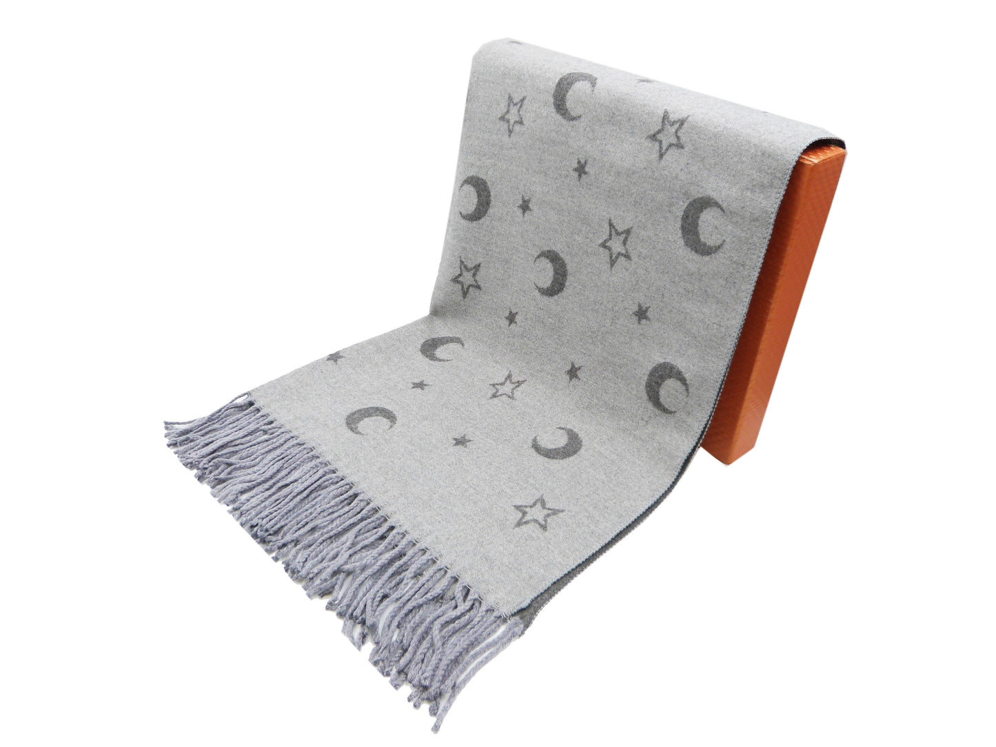 Moon And Star Winter Wrap Blanket Scarf