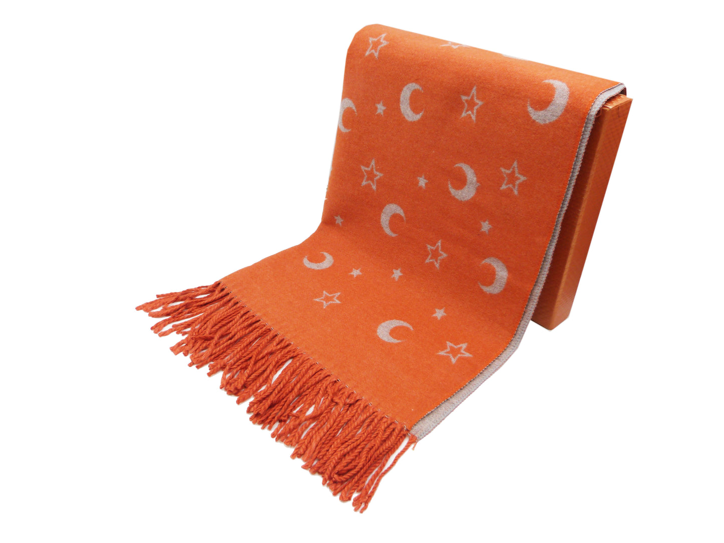 Moon And Star Winter Wrap Blanket Scarf