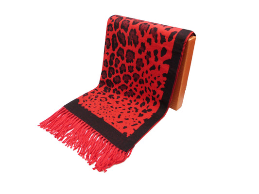 Leopard Winter Wrap Scarf