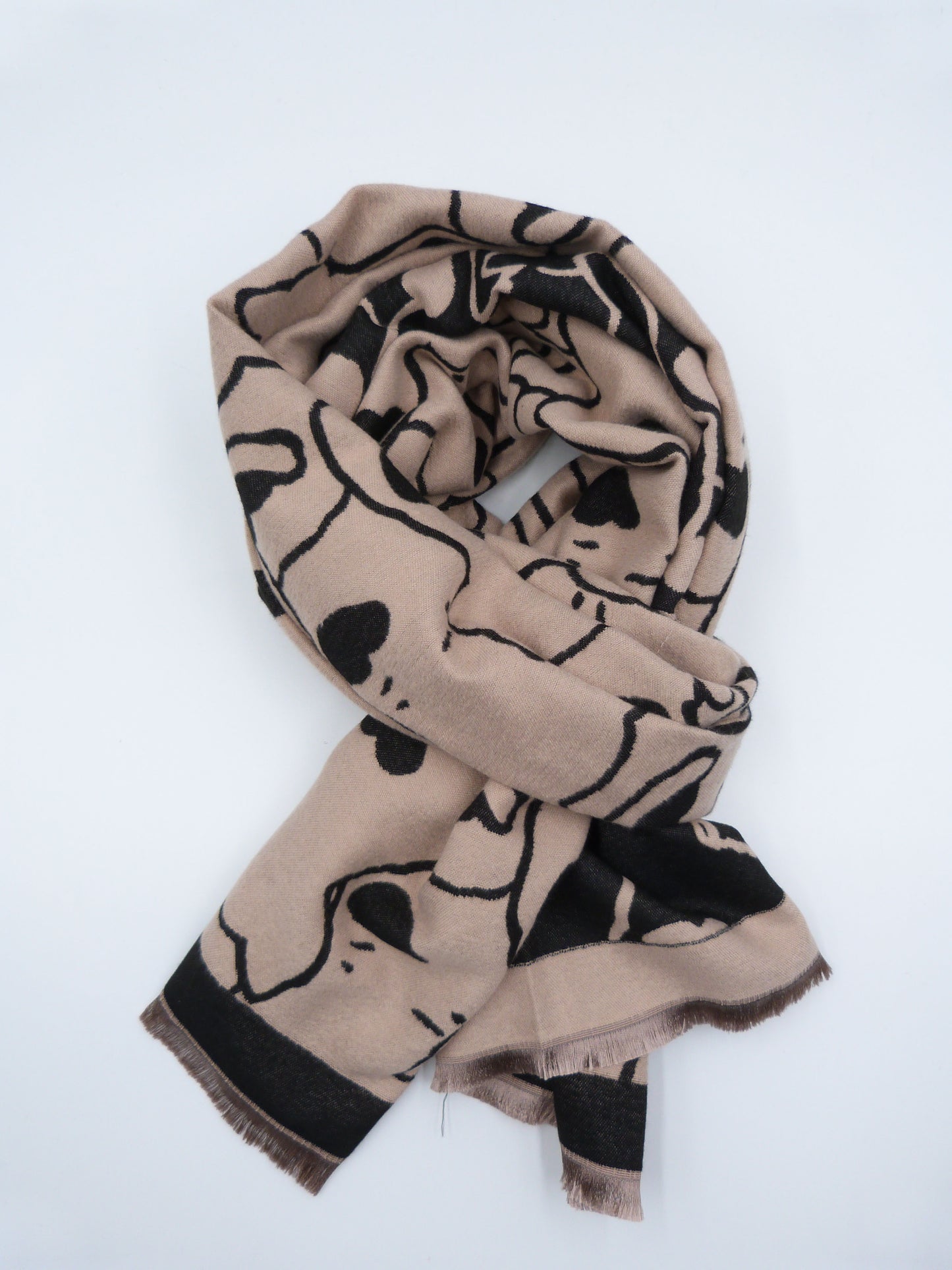 Cat Cashmere Feel Very Soft Scarf Wrap Pashmina