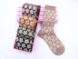 Daisy Flower Print Ladies Socks