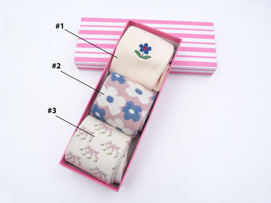 Daisy Flower Socks 3 Styles