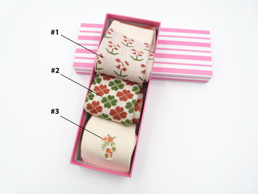 Flower Socks For Ladies