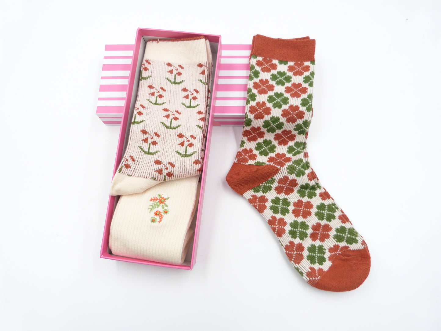 Flower Socks For Ladies